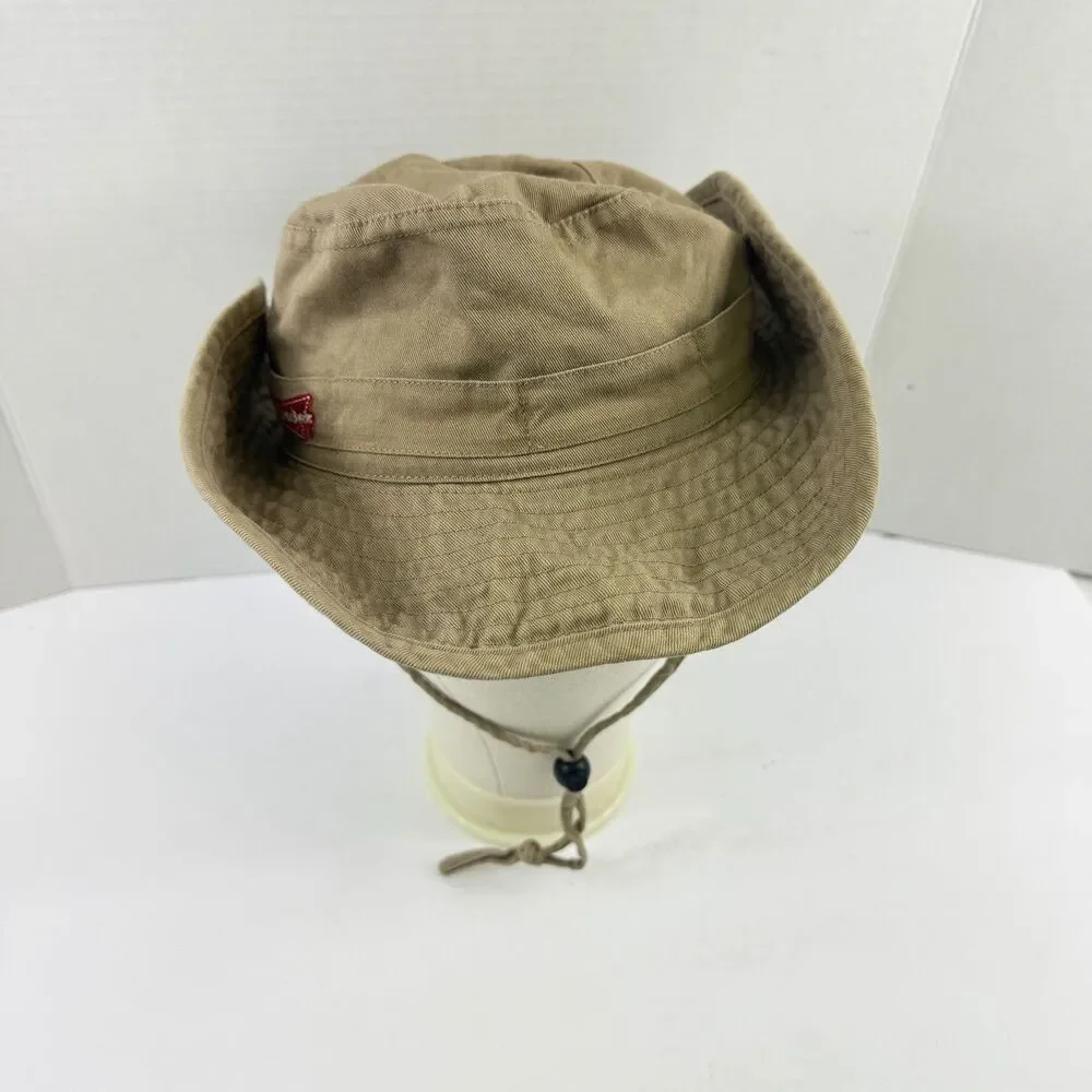 Budweiser Bucket Hat Fishing/Beach Snaps Vented Boonie Hat Khaki